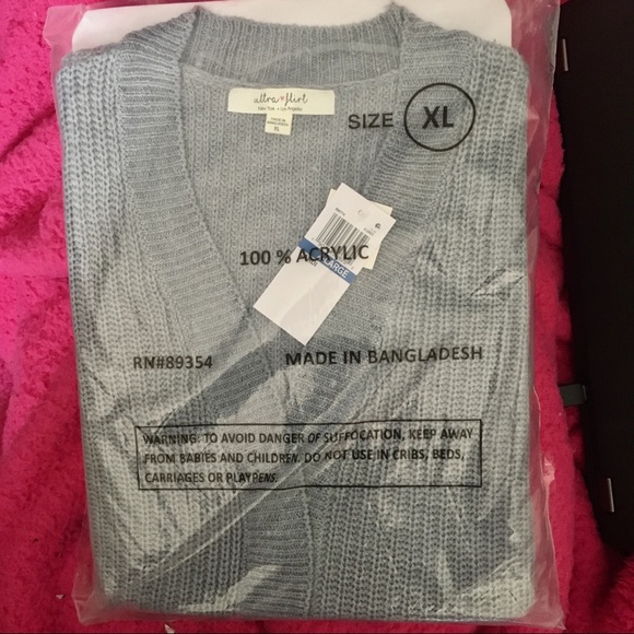 NEW ULTRA FLIRT by Ikeddi Colorblock LONG CARDIGAN - Picture 7 of 8